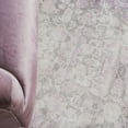 thumbnail image 3 of 2.5' x 10' Purple and Gray Floral Border Rectangular Rug Runner, 3 of 5