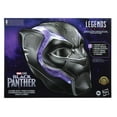 thumbnail image 2 of Marvel Legends Series Black Panther Premium Electronic Role Play Helmet with Light FX and Flip-Up/Flip-Down Lenses, 2 of 6