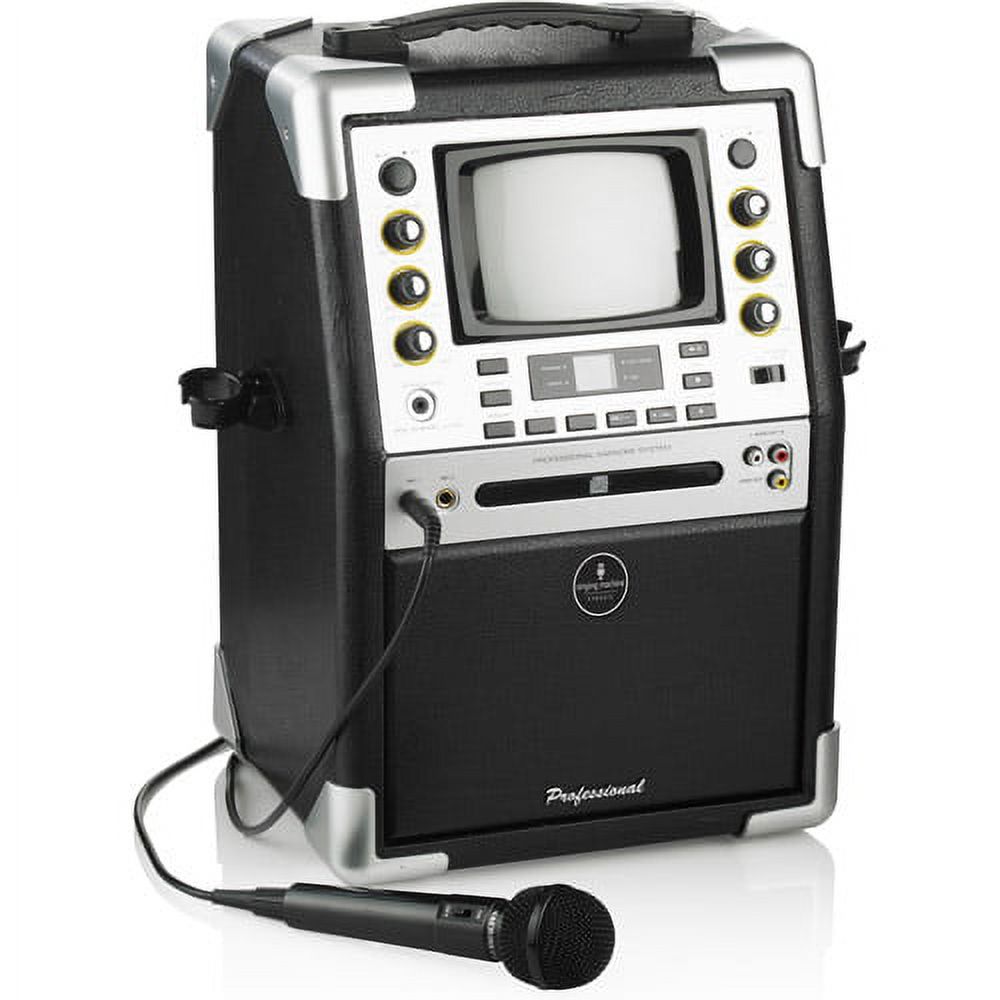 Singing Machine SMG901 CD+G Karaoke System with 5.5" B&W Monitor and Microphone - image 3 of 6