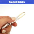 thumbnail image 4 of Vocoste Eyebrow Tweezers Stainless Steel Grooming Tool for Eyebrows Nose Hair Silver Tone, 4 of 6