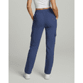 thumbnail image 6 of Real Essentials 3 Pack: Women's Fleece Cargo Sweatpants, Open Bottom Lounge & Athletic Casual Pants with Pockets, 6 of 6
