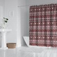 thumbnail image 2 of Red and White Christmas Folk Pattern Shower Curtain 72"x72" ,Bathroom Decorative Shower Curtains Set with 12 Hooks,Modern Waterproof Washable Shower Curtain, 2 of 6