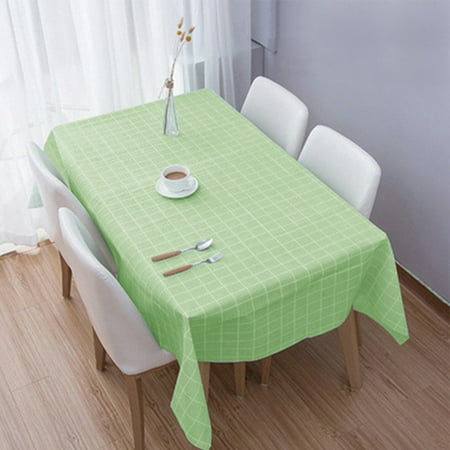 

Ruibeauty Table Cloth Oil Water Proof Plaid Patter 54.8x54.8inch