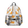 thumbnail image 3 of Cute canine backpack with puppy and floral patterns, spacious backpack, durable backpack for students or gift, 3 of 6