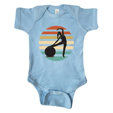 

Inktastic Pilates Fitness Retro Exercise Gift Baby Girl Bodysuit