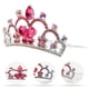 thumbnail image 2 of Tiara pequeña con diamantes de imitación para niña, accesorio para el cabello para fiesta de cumpleaños, 2 of 7