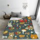thumbnail image 5 of Balery Cute Animal Forest Manta de Felpa Suave y Acogedora – Cobija de Franela Aterciopelada para Cama, Lavable y Cálida para Sofá, Mascotas, Transpirable-50"x40", 5 of 7