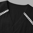 thumbnail image 6 of LEAVINGSUO Tank Tops for Women Solid Color V-Neck Sports Sleeveless Blouse Loose-fitting Openwork Lace Tops Black S, 6 of 7