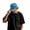 Blue, variant on Flat Bill Visor Classic Snapback Hat Blank Baseball Cap (Red One Size)