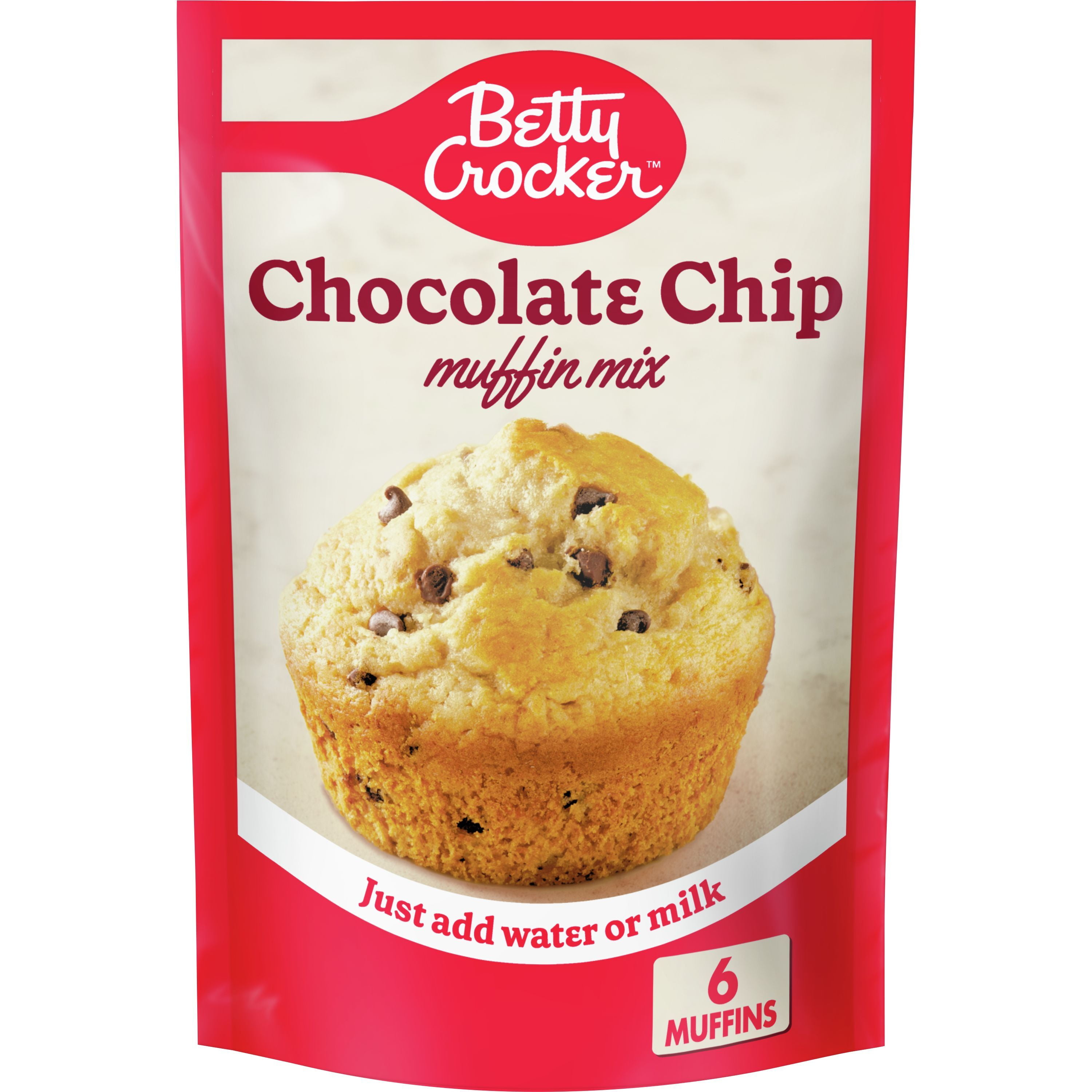 Betty Crocker Chocolate Chip Muffin Mix 6 5 Oz Walmart Com