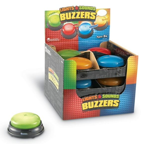 Learning Resources Buzzers Lumières et Sons, Ensemble de 12