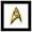 Black Framed Version, variant on Gallery Pops Star Trek - Engineering Operations Insignia Wall Art, Unframed Version, 12" x 12"