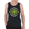 thumbnail image 2 of St. Patricks University Vintage Irish Shamrock Design Men's Tank Top, 2 of 3