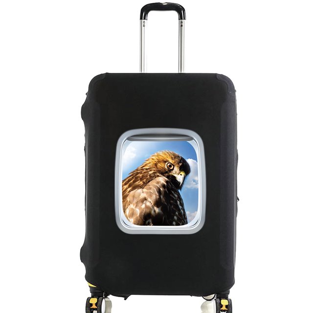 Animal Series Printed Pattern Travel Essentials Bag with 18-32 Inch Capacity Travel Accessories Trolley Case Protective Cover 8animal 048 S
