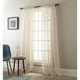 thumbnail image 5 of Nanshing Olly Sheer Rod Pocket Pom Pom Window Curtain Panels, Set of 2, White, 37" x 84", 5 of 10