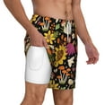 thumbnail image 3 of Balery Sunflowers Mushrooms Mens Swim Trunks Swim Shorts for Men Quick Dry Inseam Beach Shorts with Compression Liner Pocket-Large, 3 of 9