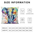 thumbnail image 5 of COMIO  Multicolour Baby Elephant Throw Pillow Covers Sofa Pillowcase Car Square Throw Pillowcases Home Decoration, 5 of 5