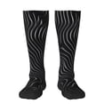 thumbnail image 2 of Lsque Abstract Black And White Waves Printed Crew Socks Men's Women's LightWeight Thin Casual Calf Socks ,Knee High Socks,Cotton Socks, 2 of 9