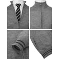 thumbnail image 5 of H2H Mens Casual Slim Fit Knitted Cardigan Zip-up Long Sleeve Thermal (CMOCAL062), 5 of 6