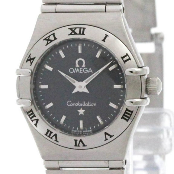 Pre-Owned OMEGA Constellation Steel Quartz Ladies Watch 1562.40 Polished (Good)