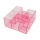 thumbnail image 5 of Organizador de pestañas, caja de almacenamiento, soporte para cosméticos, exhibidor acrílico, suministros de belleza transparente rosa, 5 of 9