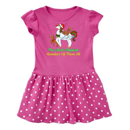 

Inktastic The Most Magical Reindeer Of Them All Gift Baby Girl Dress
