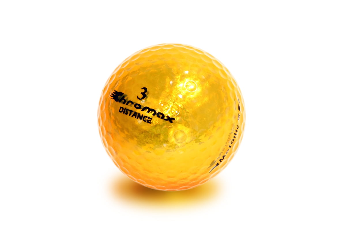 Chromax Golf Balls, Gold, 6 Pack - Walmart.com