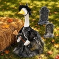 thumbnail image 4 of Nkmbld Halloween Porch Goose Outfits for 23" Cement Plastic Geese Costume for Fall Yard Lawn Outdoor Garden Patio Statue Halloween Thanksgiving Decor, 4 of 7