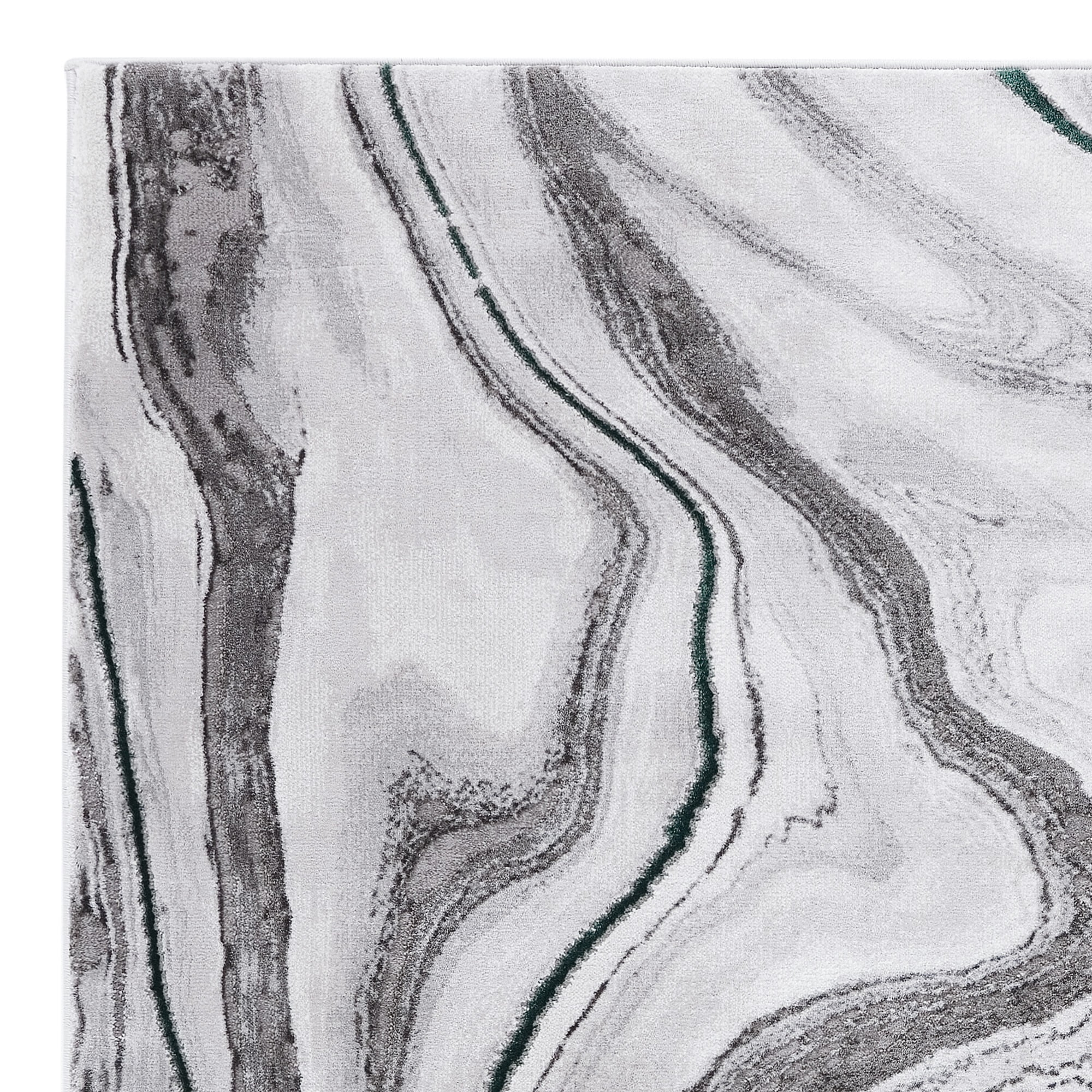 SAFAVIEH Craft Angjelko Abstract Area Rug, Grey/Green, 6'7" x 9'