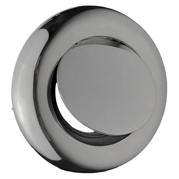 316 Stainless Steel Boat Scupper Assembly with Hinged Stainless Flapper Mounted with VHB Adhesive (P/N SW1048) - Transom Mount Only - Sold Individually