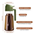 thumbnail image 5 of YARRAMATE 16oz/470ml Oil Sprayer for Cooking w/ Stickers, Dark Brown 2 in 1 Olive Oil Dispenser Bottle for Air Fryer, Salad, Frying, BBQ (Olive Green), 5 of 8