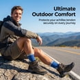 thumbnail image 6 of 5 Pairs Hiking Socks for Women Men Thick Cotton Cushion Ankle Athletic Running Socks, 6 of 7