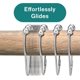 thumbnail image 4 of Shower Curtain Rings Hooks Rustproof Stainless Steel Nickel Chrome Plating for Bathroom Shower Curtain Rods- Set of 12, 4 of 4