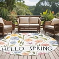 thumbnail image 4 of Round Rug 6Ft Washable Non-Slip, Spring Floral Circle Area Rugs for Living Room Bedroom, Colorful Flowers Elegant Pastoral Indoor Floor Mats Carpet Runner for Home Decor Aesthetic, 4 of 8
