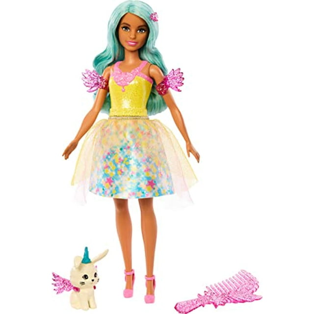 Muñeca Barbie con Atuendo de Cuento de Hadas y Mascota Inspirada en A Touch of Magic