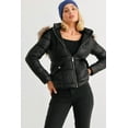 thumbnail image 4 of Long Sleeve Faux Fur Hood Padded Water Resistant Finish Jacket, 4 of 5