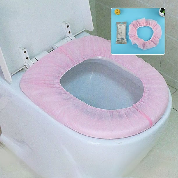 ¡Precios de Oferta!, Funda de asiento de inodoro portátil desechable Funda de asiento de inodoro no tejida Adecuada para viajes Hotel Avión Baño público Embalaje individual Akmoler