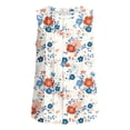 thumbnail image 5 of Fewfanhot Women's 4th of July Floral Print Tank Top, Patriotic Sleeveless Blouse with Red White Blue Flowers, Casual Summer Independence Day Top, S-3XL, 5 of 6
