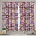 thumbnail image 2 of Ambesonne Pink Valance & Curtain, Vintage Letters Watercolor, 55"x45", Pale Pink Black, 2 of 6