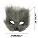 thumbnail image 2 of Máscara de media cara para disfraces | Accesorio de disfraz de Halloween para hombres y mujeres | Accesorios para fiestas de disfraces | Cubrebocas de plástico para eventos temáticos y cosplay, 2 of 3