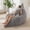 Bubble Grey-Full, variant on Corded Orange Full 3-in-1 Convertible Bean Bag Chair Lounger Floor Cushion