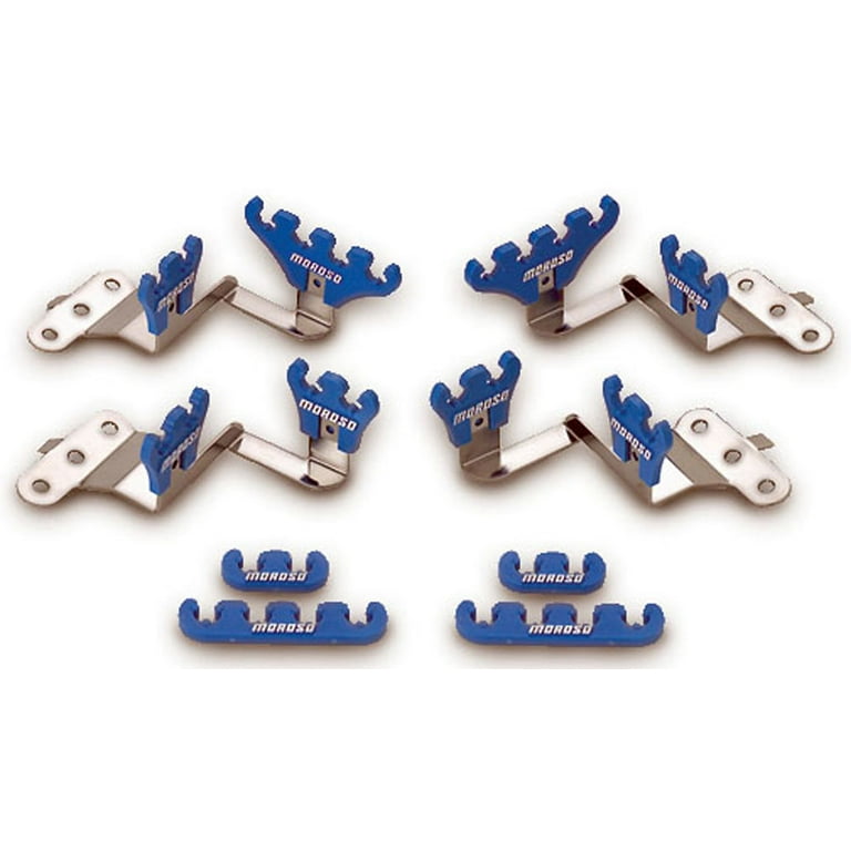 Moroso Blue Wire Loom Kit for SBC Center Bolt Valve Cover Moroso Blue Wire Loom Kit for SBC Center Bolt Valve Cover
