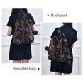 thumbnail image 4 of FORMRS Women's Travel Backpack Purse Anti-theft Hidden Pockets Casual Shoulder Bag, Dark Gothic Floral, 4 of 7