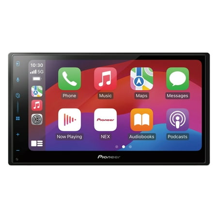 Pioneer - 6.8" – Wireless Android Auto™ and Apple CarPlay® Bluetooth® Digital Media (DM) Receiver - Black