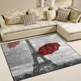 thumbnail image 2 of Dreamtimes Eiffel Tower with Flying Umbrella 80 x 58 inches Lightweight Soft Area Rug Mat Indoor Floor Rugs Home Decoration for Kids Room Living Room, 2 of 6