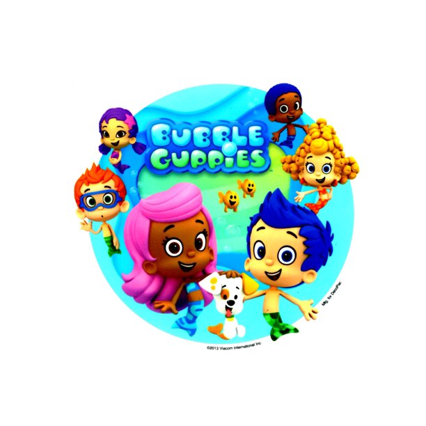 1 4 Sheet Bubble Guppies Molly Birthday Edible Icing Image Cake Cupcake Topper Walmart Com