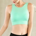 thumbnail image 6 of Sports Bras For Women High Support Longline Sports Bra High Impact Yoga Tops Built In Bra Crop Top Sports Bra Wireless Racerback Bra, 6 of 7