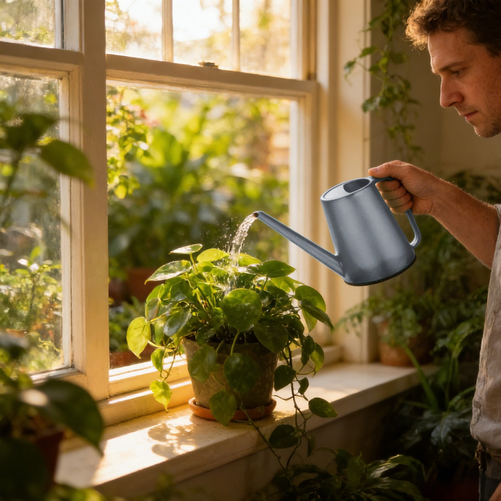 Lunxisen 4 Pcs Watering Can For Home Gardening Enthusiasts Long Spout Planter Care Indoor Outdoor Plant Watering Tool
