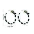 thumbnail image 3 of Herunwer Coral Snake Gothic Hoop Earrings - Halloween Horror Beetle Snake Juice for Women Costume Accessories, 3 of 6