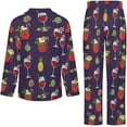 thumbnail image 5 of Top-kevin Women Long Sleeve Pajama Set Comfy Pjs Sets Christmas Cupcakes Candy Canes 2 Piece Lounge Set, 5 of 12
